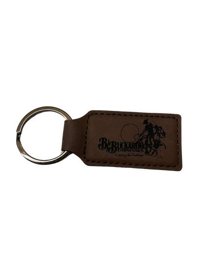 Buckaroo Businesses Leather Keychain