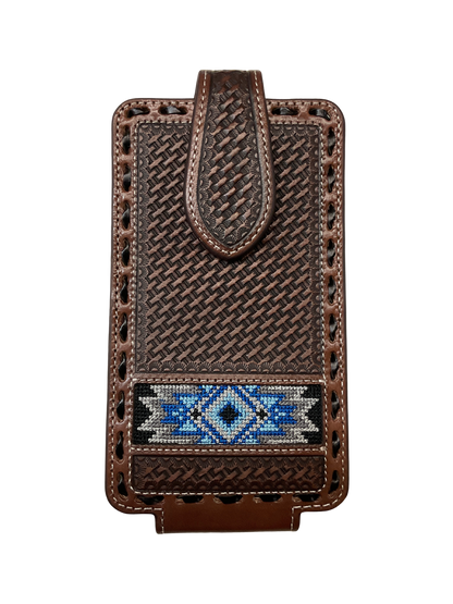 Basket Stamp w/Southwest Inlay Cell Phone Case