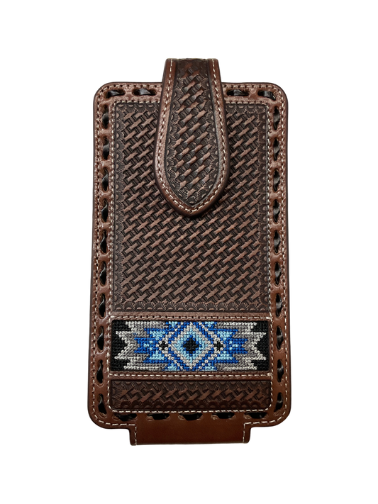 Basket Stamp w/Southwest Inlay Cell Phone Case