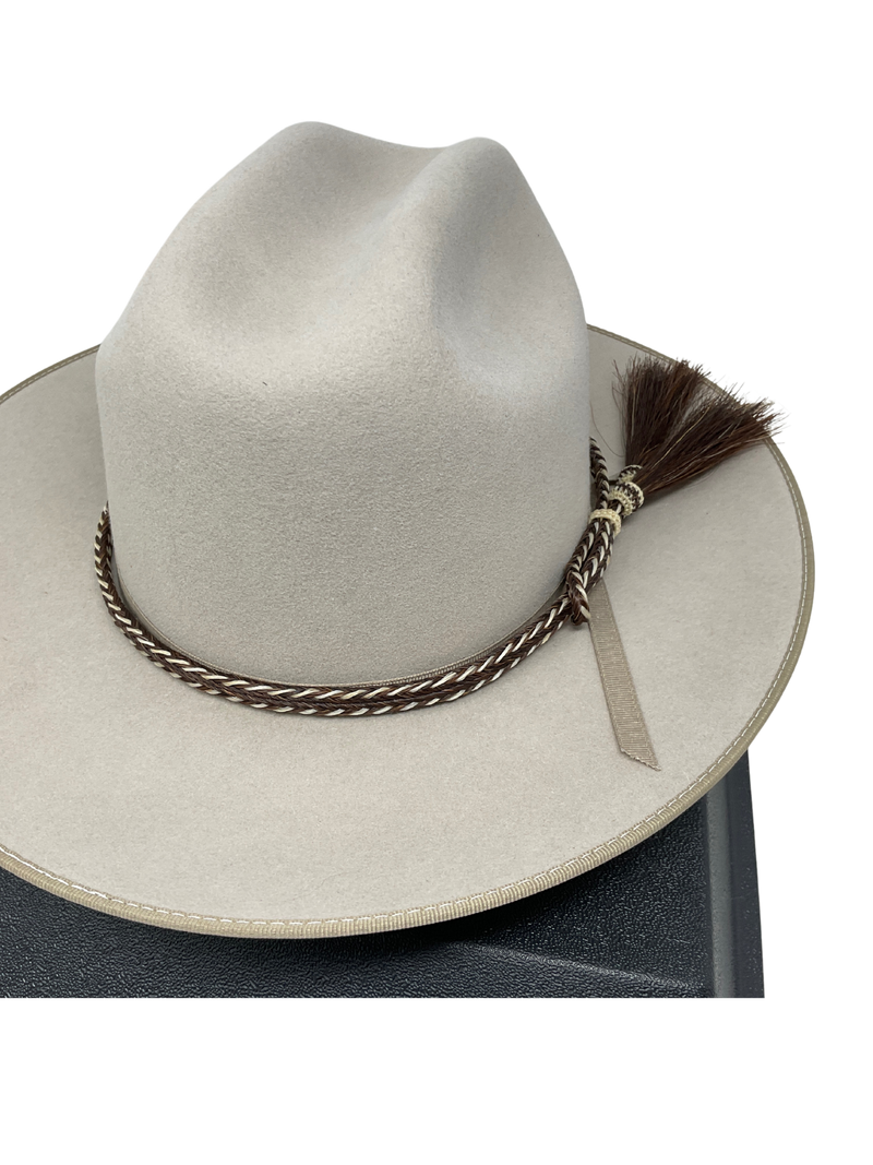 2 Strand Horsehair Hat Band w/Side Double Tassel
