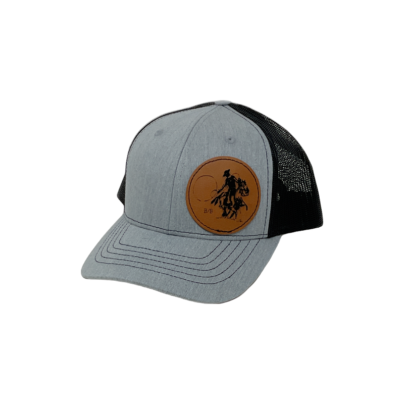 Leather Patch Buckaroo Cap
