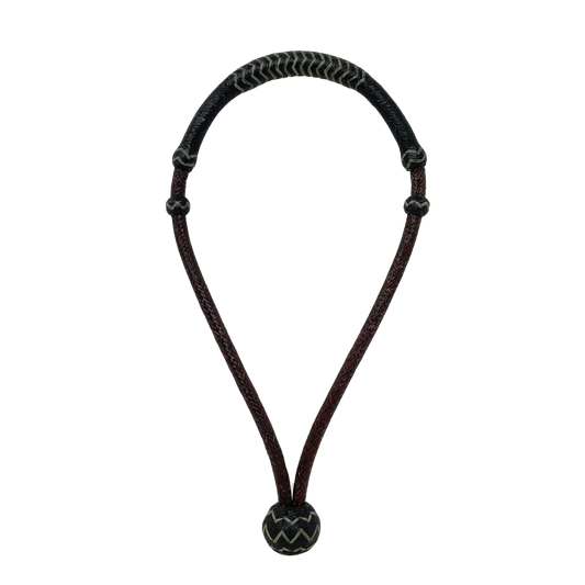 24 Plait Latigo w/Accented Black Bosalita