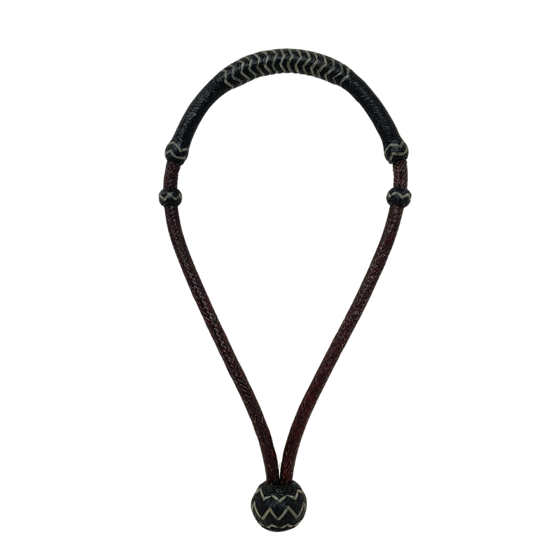 24 Plait Latigo w/Accented Black Bosalita