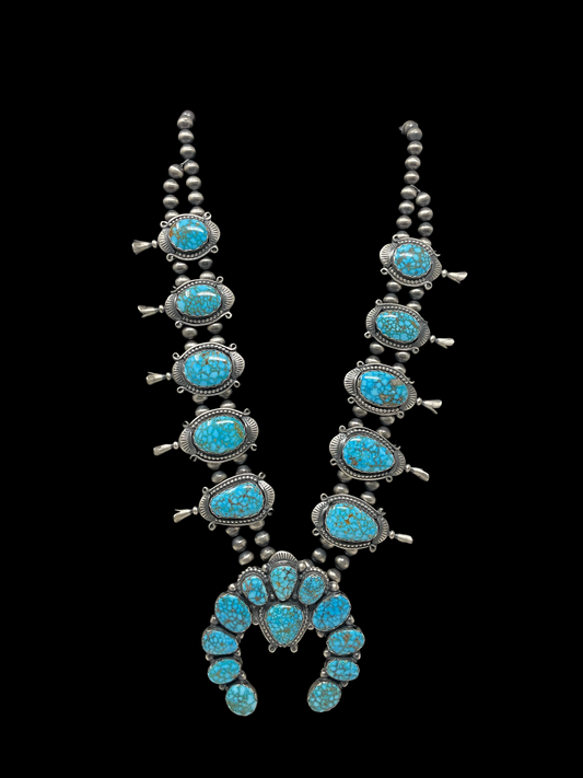 Turquoise Squash Blossom Necklace