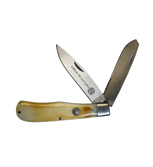 Double Blade Pocket Knife w/Sheath