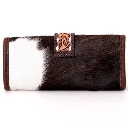 Cowhide Folding Jewelry Case