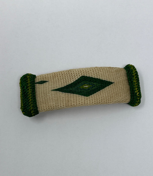 Hair Hitched Barrette Green