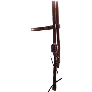 Heavy Oiled Single Buckle Browband