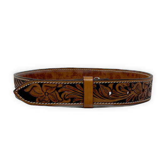 Dyed Floral Belt