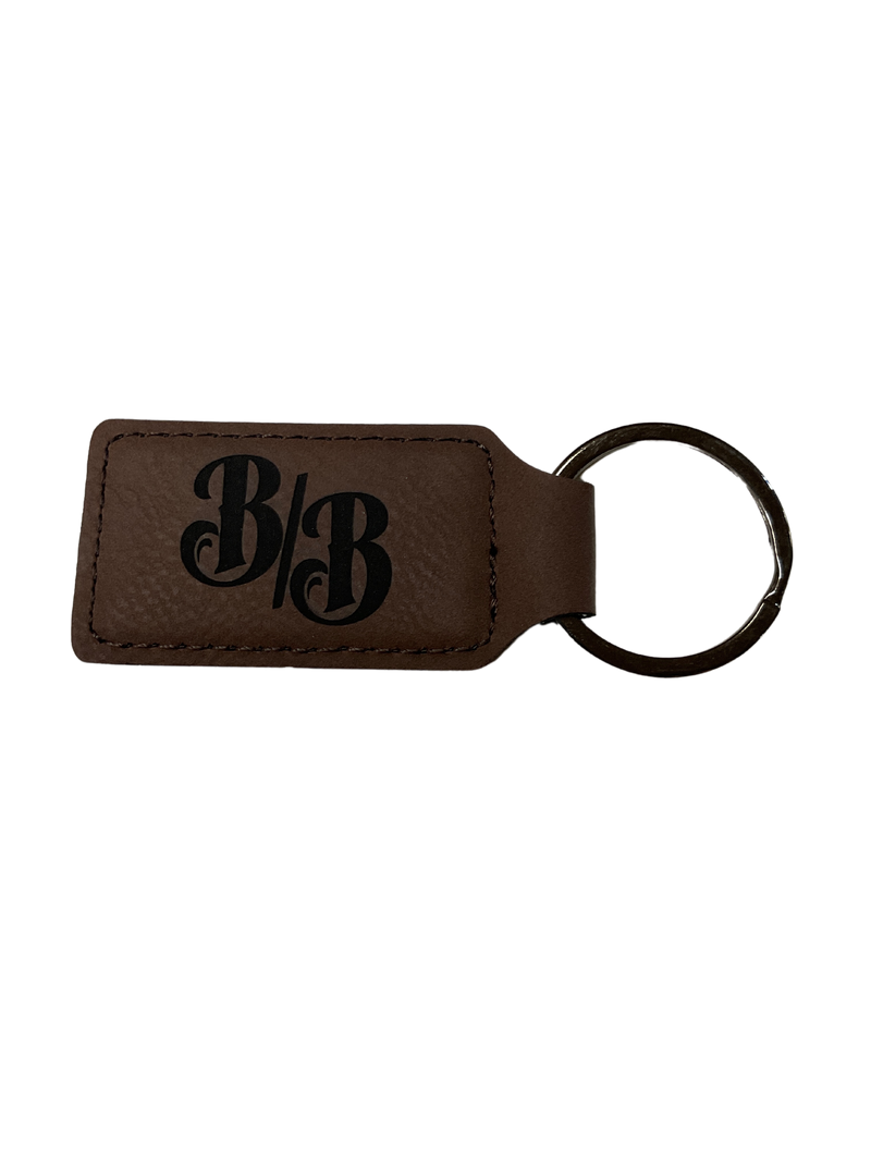 Buckaroo Businesses Leather Keychain