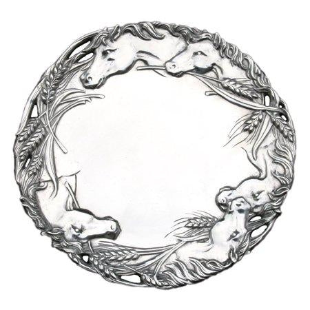 12-Inch Round Horse Tray