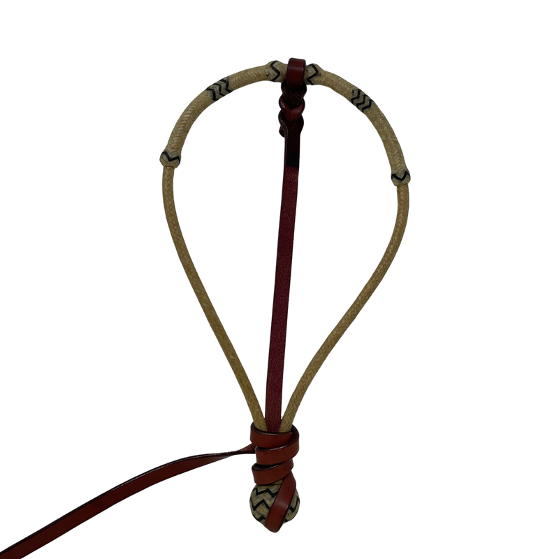 24 Plait Rawhide w/Accents Center Hung Bosalita