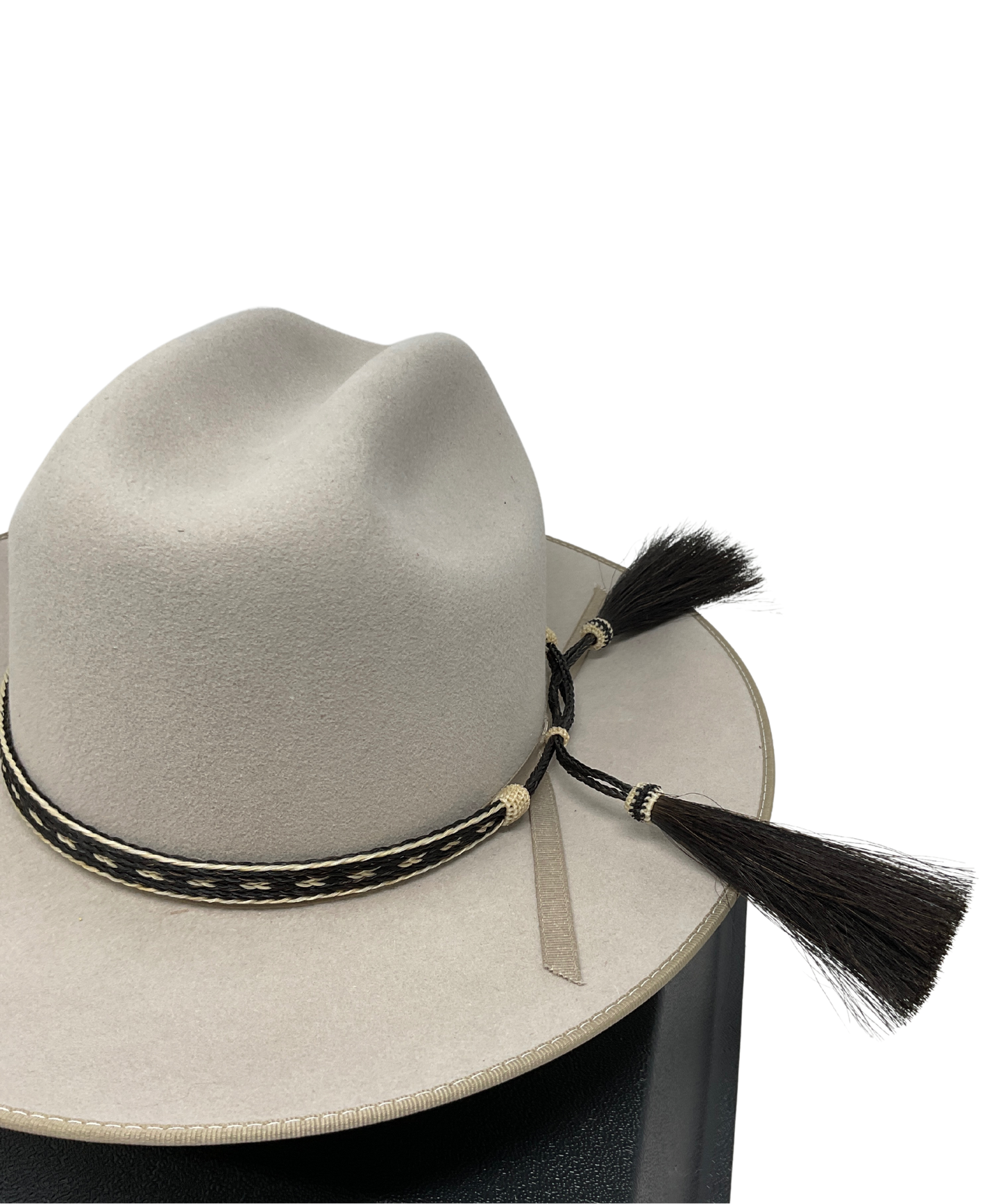 5 Strand Horsehair Hat Band w/Double Tassels