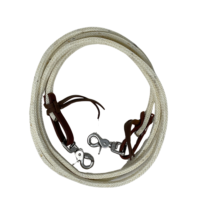 1/2" Flat Waxed Nylon Roping Reins