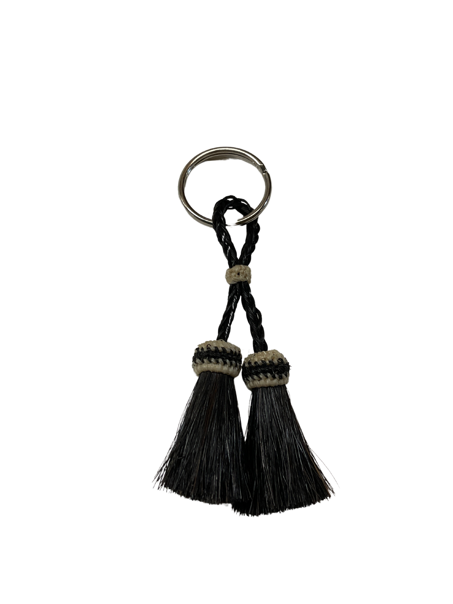 Double Tassel Horsehair Keychain