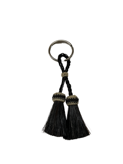 Double Tassel Horsehair Keychain
