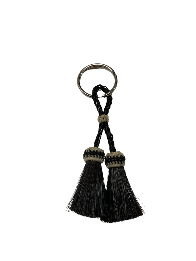 Double Tassel Horsehair Keychain