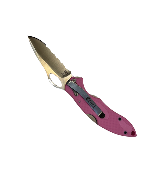 Single Serrated Blade Folding Knife
