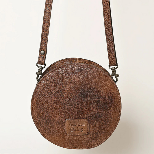 Canteen Hair On Tooled Leather Purse