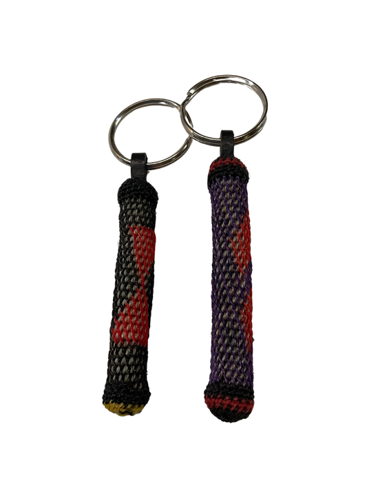 Hitched Horsehair Tube Keychain