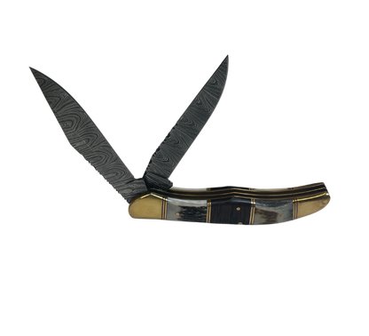 2 Blade Farmer Damascus