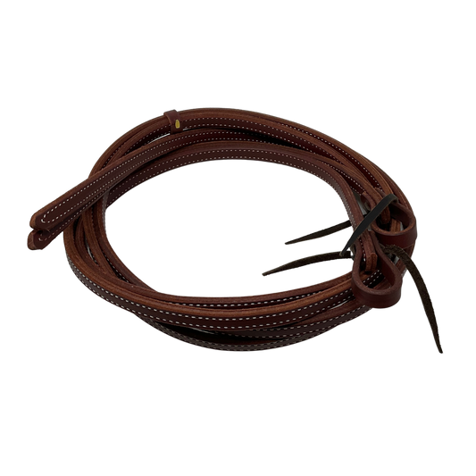 Doubled & Stitched Latigo Split Rein