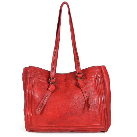 Red Genuine Leather Purse