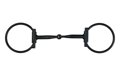 202QC - Black Steel w/Copper Inlay Snaffle Bit