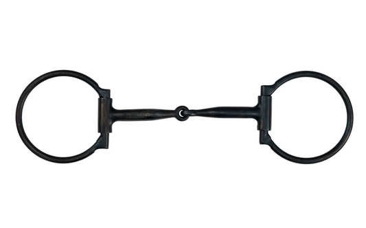 202QC - Black Steel w/Copper Inlay Snaffle Bit