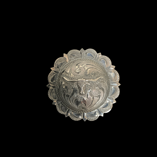 Antiqued El Paso Longhorn Loopback Concho