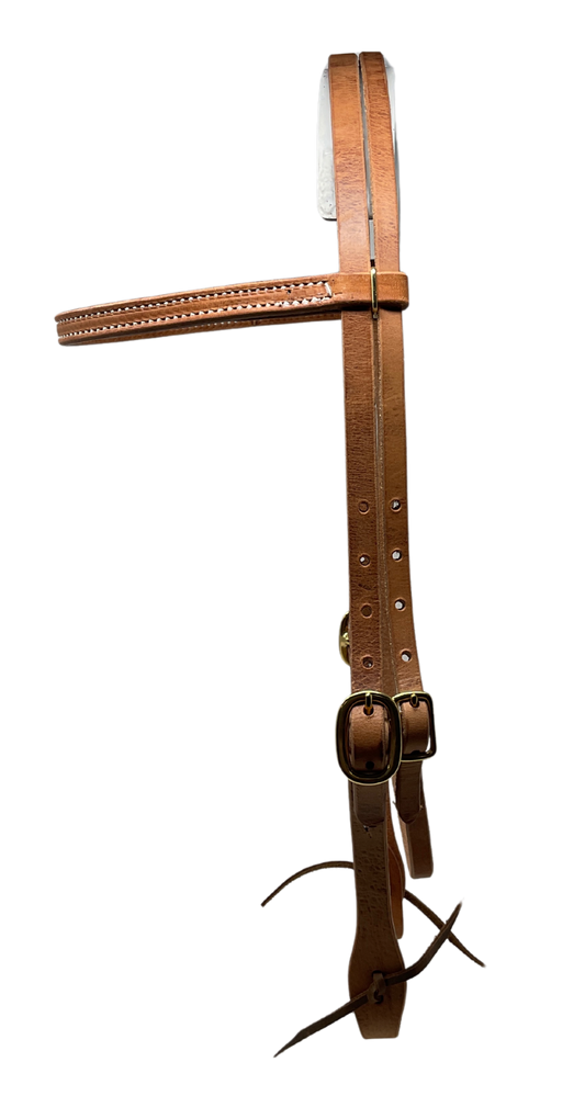 5/8" Draft Cross Harness Leather Browband