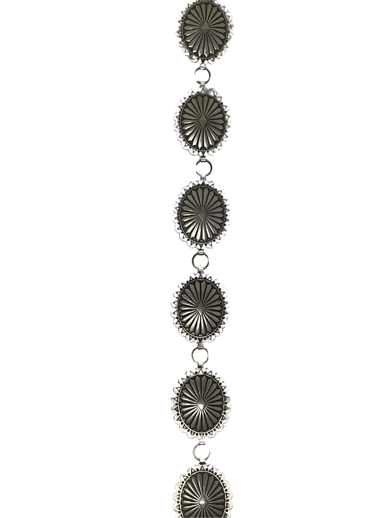 Nickel Concho Belt