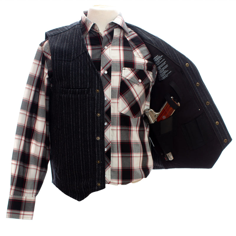 Men's Ranger Concealed Carry Vest Charcoal