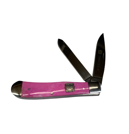 Double Blade Pink Pocket Knife