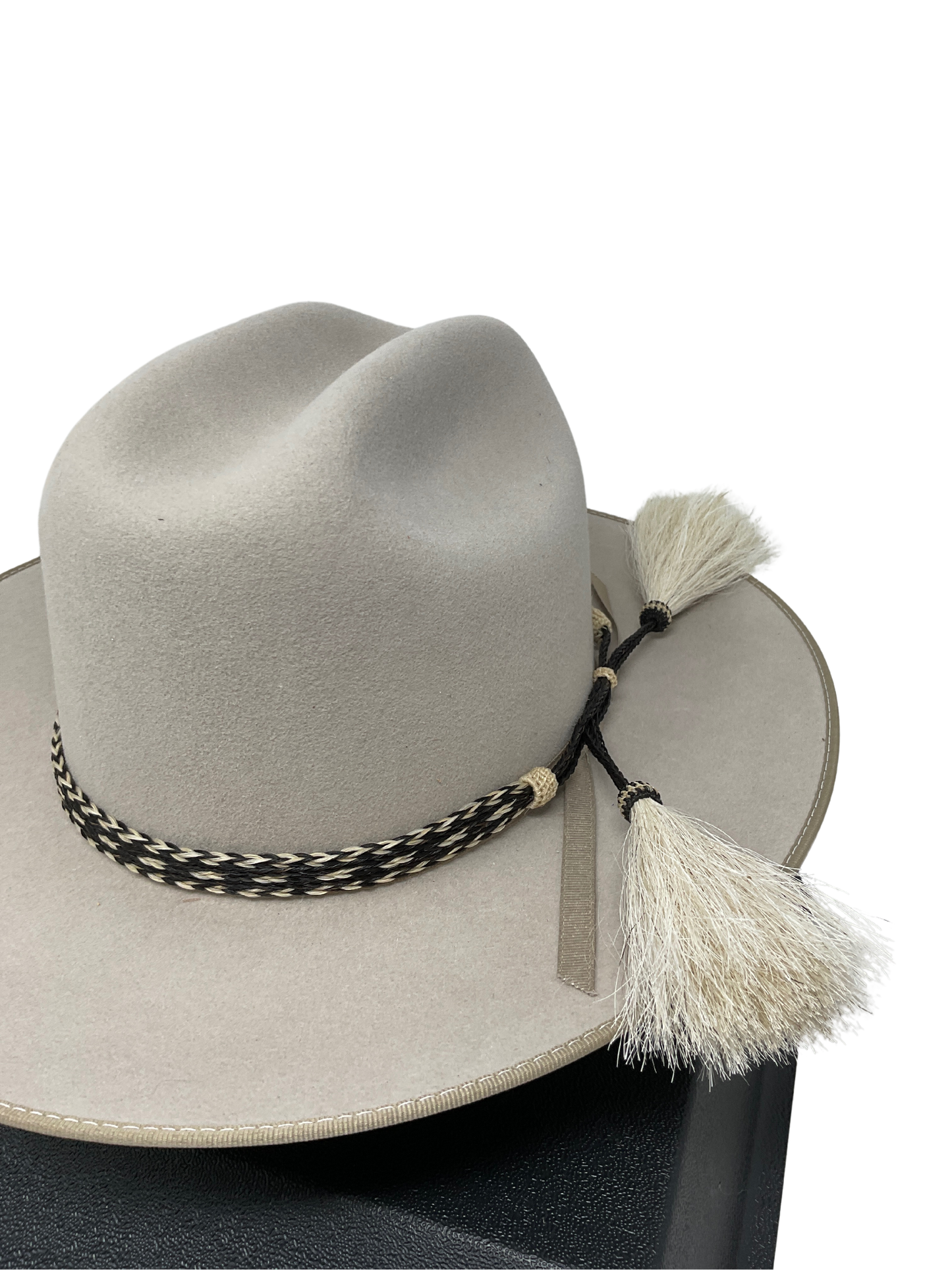 5 Strand Horsehair Hat Band w/Double Tassels