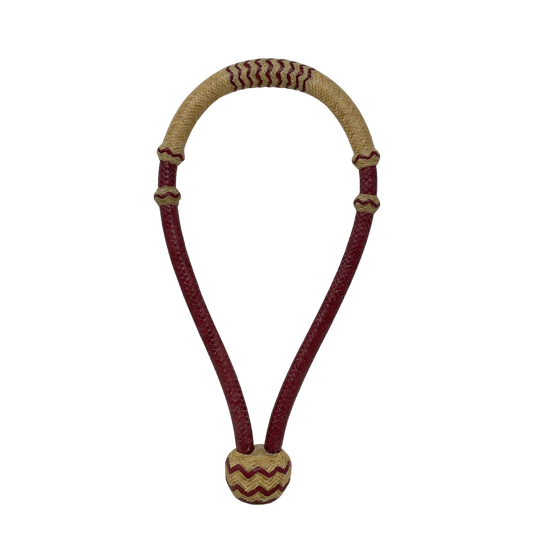 16 Plait Latigo w/Accented Rawhide Bosal