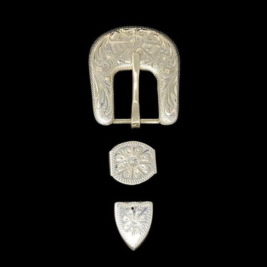 Kansas Buckle Set- Silver Plate
