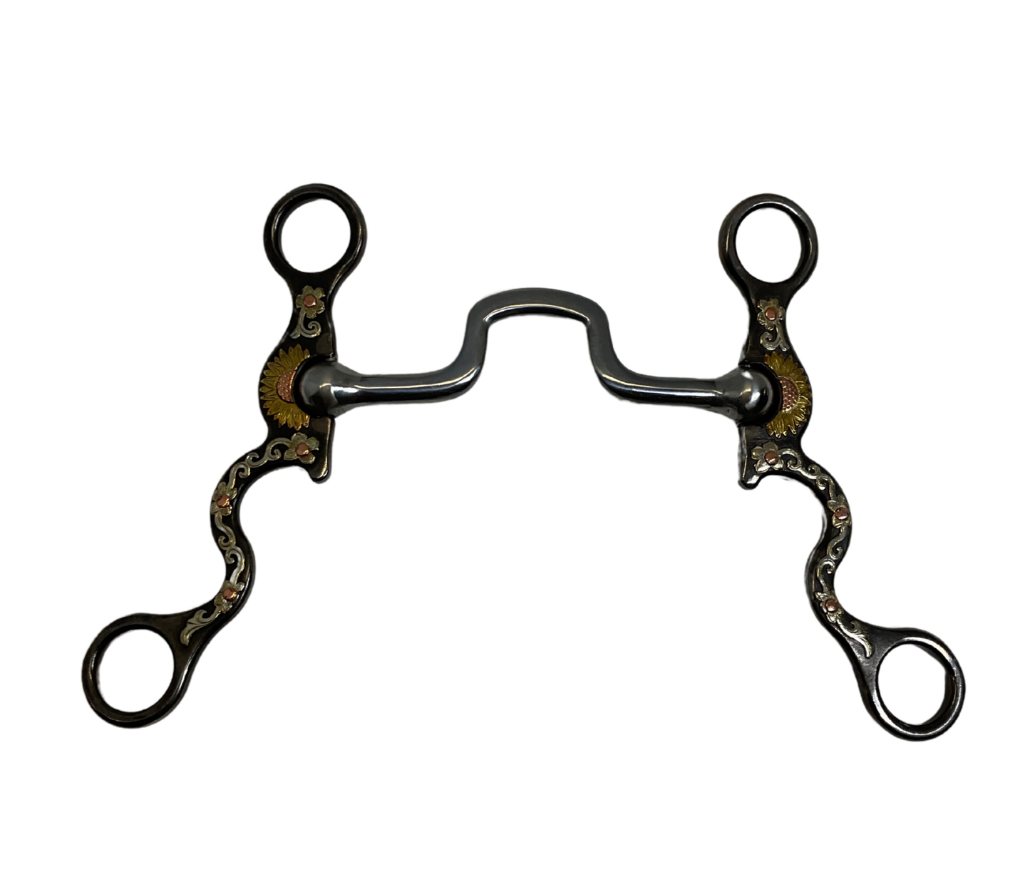 224QC - Port Bit w/Floral, Brass & Copper Trim