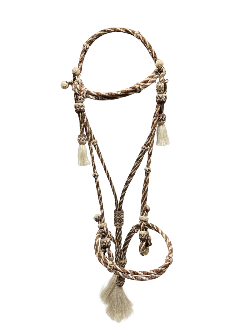 Hitched Horsehair Headstall Round w/Nose Band