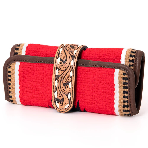 Saddle Blanket/Leather Jewelry Case