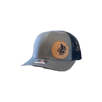 Leather Patch Buckaroo Cap