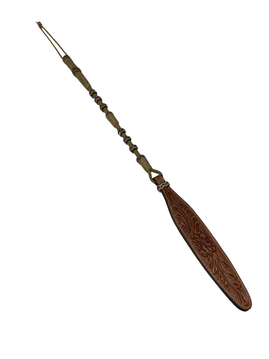 54 Plait Accented Rawhide Quirt