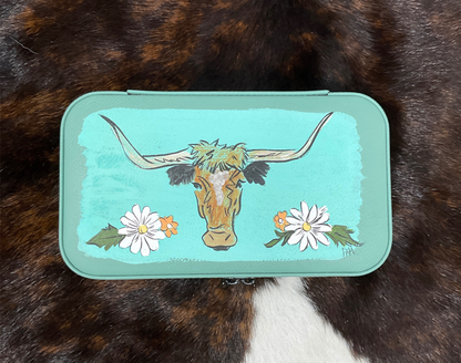 Hand Painted Jewelry Case & Travel Case