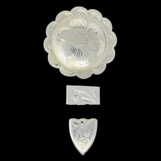 Navajo Concho Buckle Set