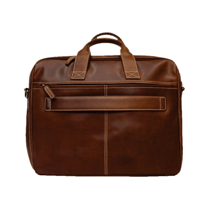 Rugged Earth Leather Laptop Bag