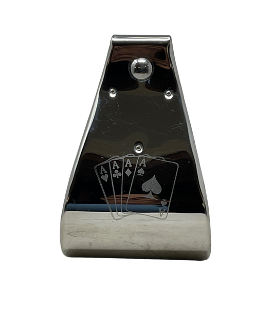 5" Four Aces Etched Monel Stirrup
