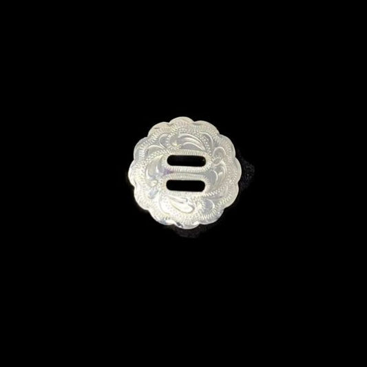 Los Angeles Slotted Concho- Silver Plate