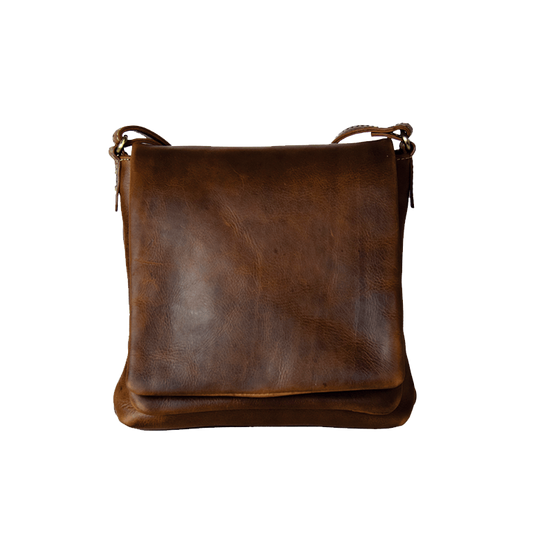 Rugged Earth Compact Leather Purse w/Front Flap