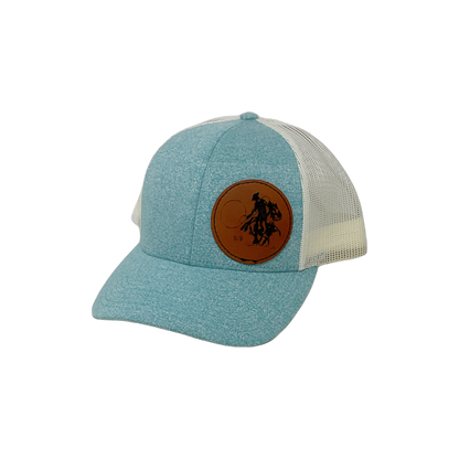Leather Patch Buckaroo Cap