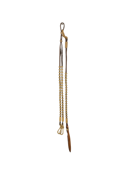 Rolled Leather Romal Reins